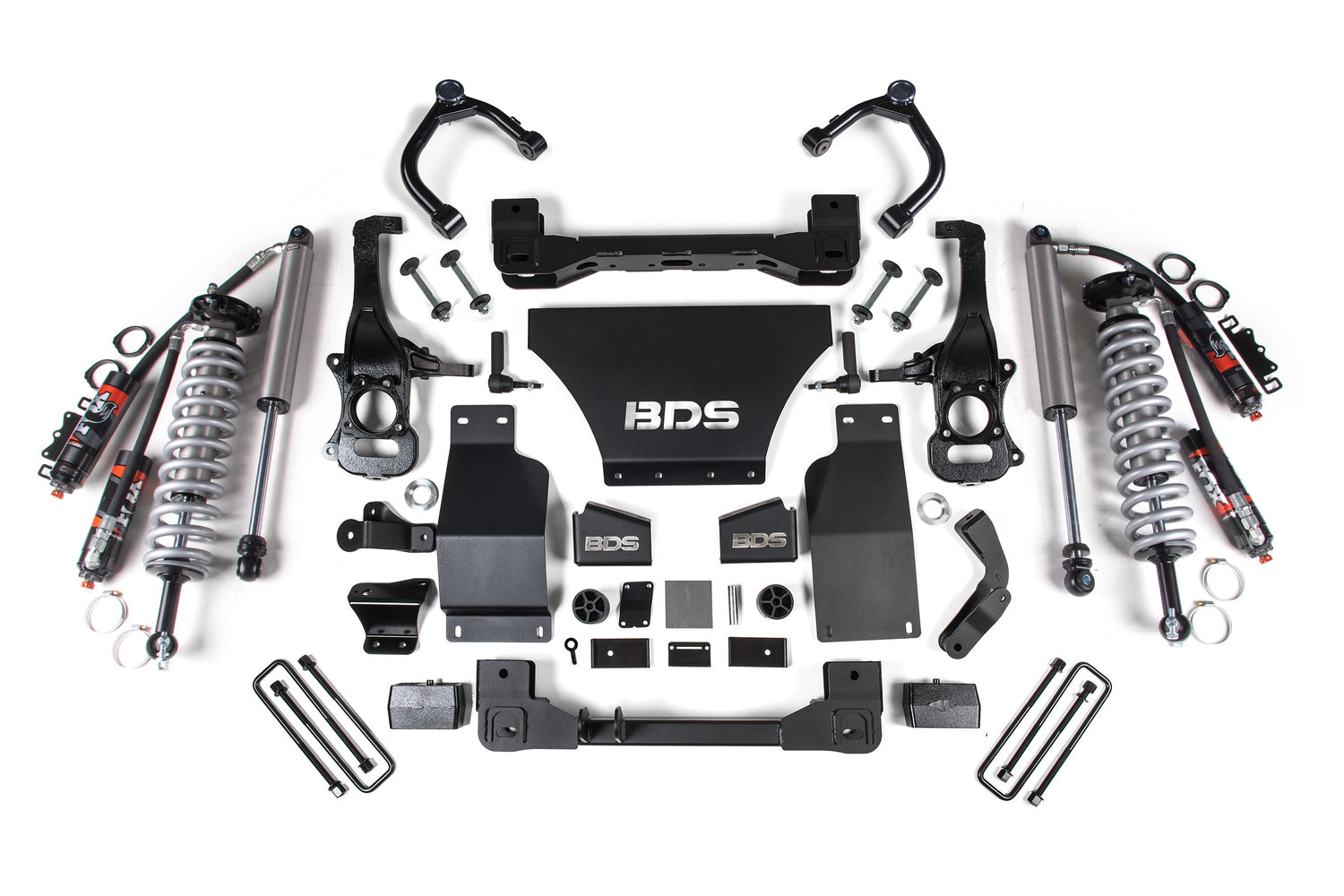 BDS 6-Inch Lift Kit - FOX 2.5 Performance Elite Coil-Over for 2019-2024 Chevy Silverado + GMC Sierra 1500 4WD Gas