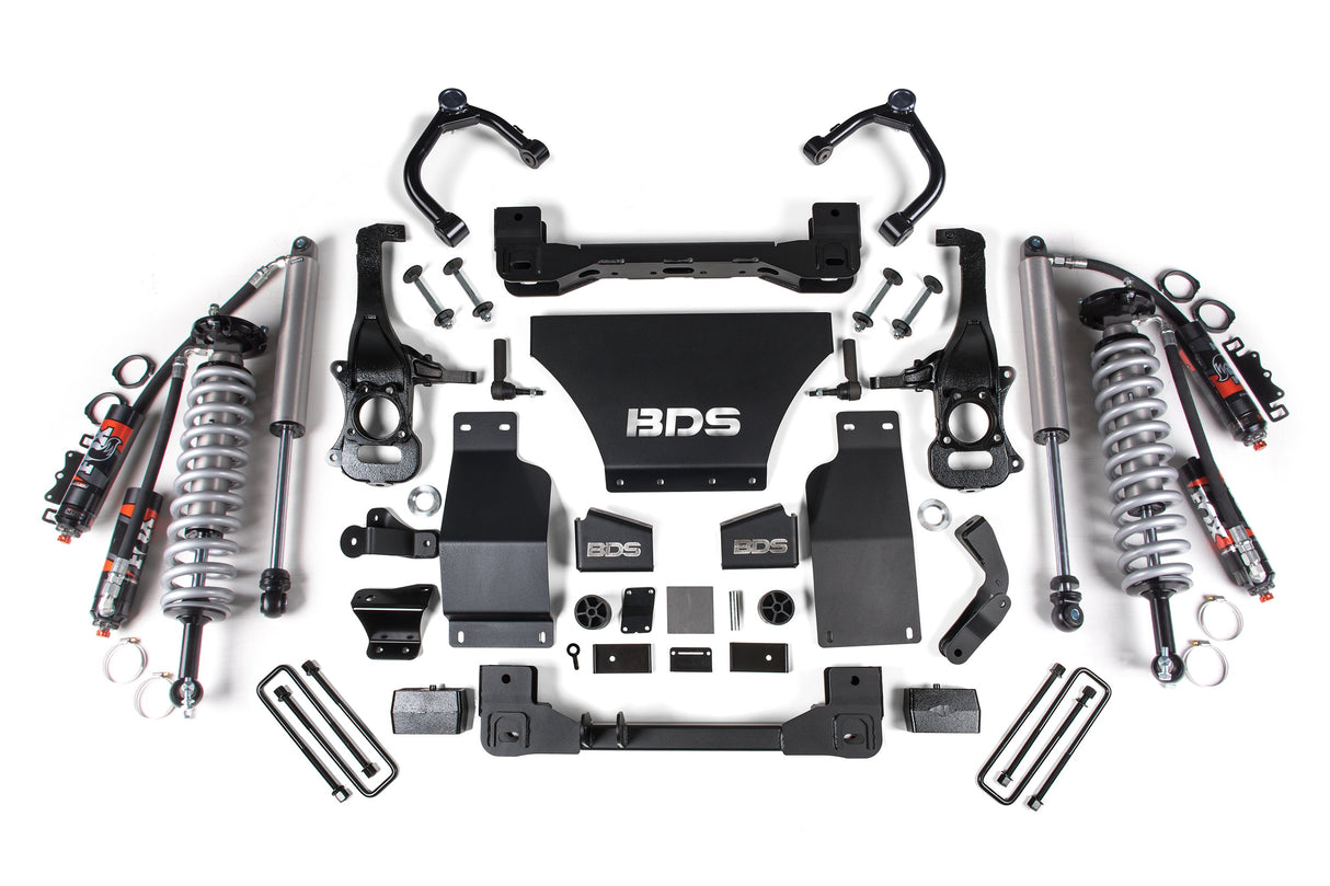 4-Inch Lift Kit - FOX 2.5 Performance Elite Coil-Over for 2019-2024 Chevy Trail Boss + GMC AT4 1500 4WD Gas