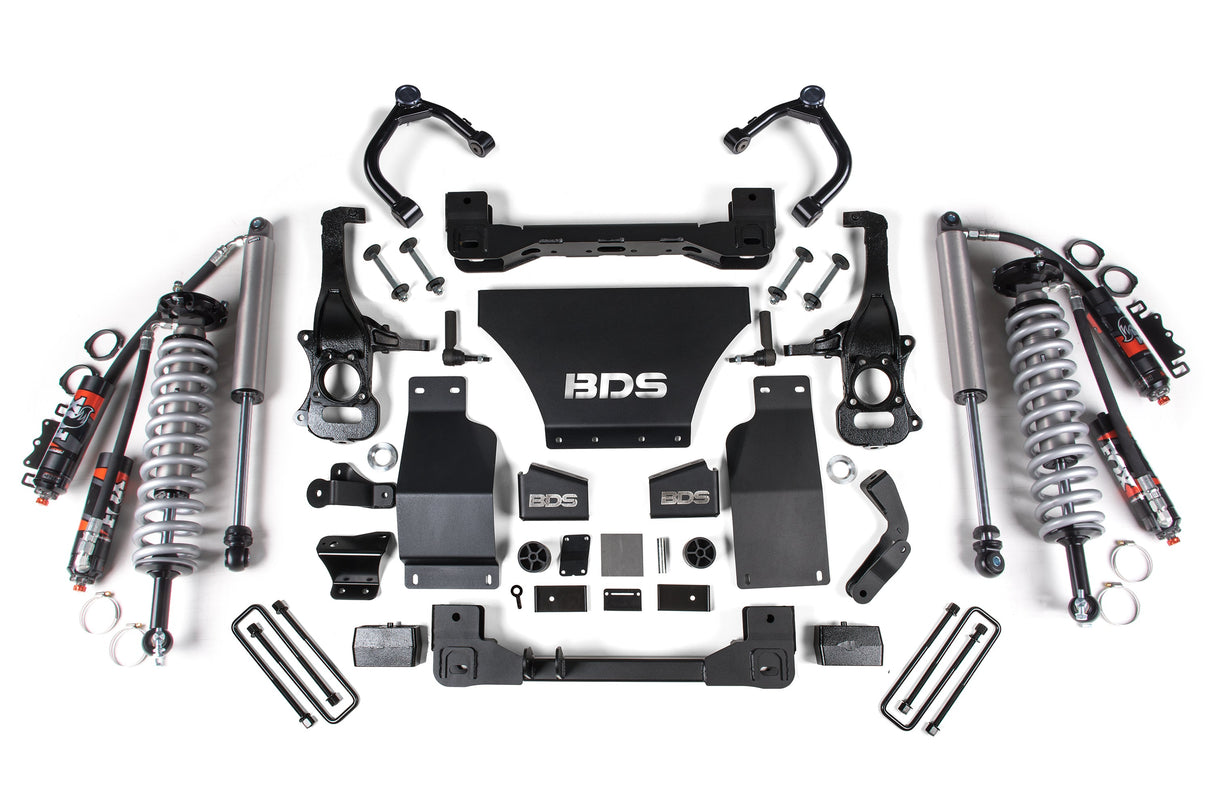 2.5 Inch Lift Kit - FOX 2.5 Performance Elite Coil-Over for 2019-2024 Chevy Trail Boss + GMC AT4 1500 4WD Diesel
