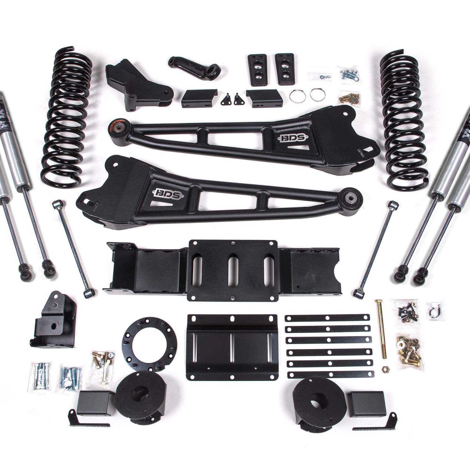 4-Inch Lift Kit w/ Radius Arm for 2019-2024 Dodge Ram 2500 w/ Rear Air Ride 4WD Gas