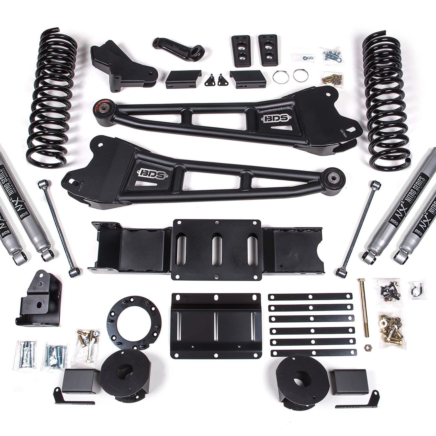 4-Inch Lift Kit w/ Radius Arm for 2019-2024 Dodge Ram 2500 w/ Rear Air Ride 4WD Diesel