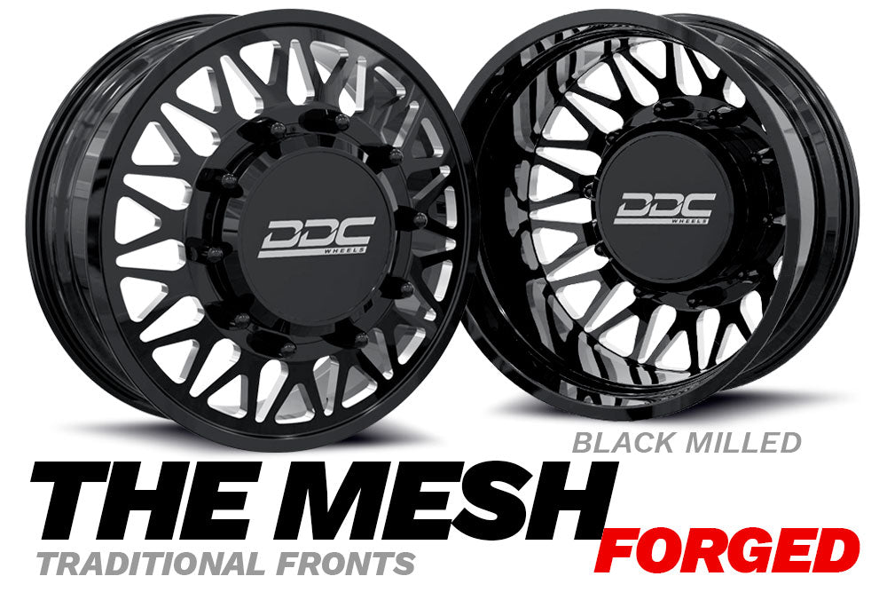 DDC Wheels "THE MESH" BLACK & MILLED FORGED WHEELS GM