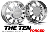 DDC Wheels "THE TEN" for 2005-2023 Ford Dually Forged Polished