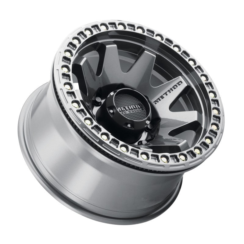 Method MR108 17x9 -44mm Offset 8x6.5 130.81mm CB Gloss Titanium w/BH-H24125-38 Wheel