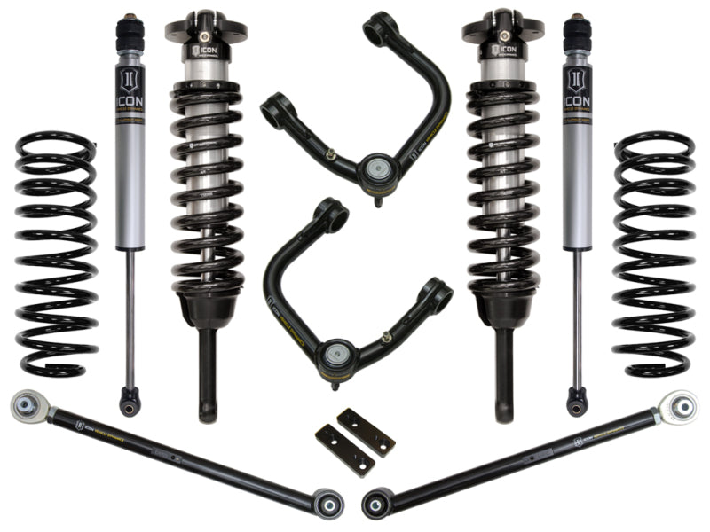 ICON 2010-2024 Toyota 4Runner/2010-2014 Toyota FJ Cruiser, 0-3.5" Lift Stage 3 Suspension System, Tubular UCA