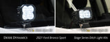 Diode Dynamics 2021 Ford Bronco Sport Stage Series 2in LED Ditch Light Kit - Pro White Combo