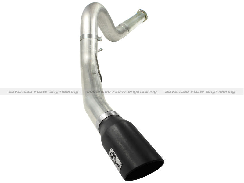 aFe MACHForce XP 5in DPF-Back Stainless Steel Exhaust , Blk,Ford Diesel Trucks 11-14 V8-6.7L td