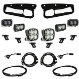 Baja Designs 21-22 Ford Bronco w/Steel Bumper S2 SAE Pro Fog Pocket Light Kit w/Upfitter - Clear