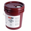 A 5-gallon red bucket labeled 'K&N Air Filter Oil', indicating its use for air filter maintenance.