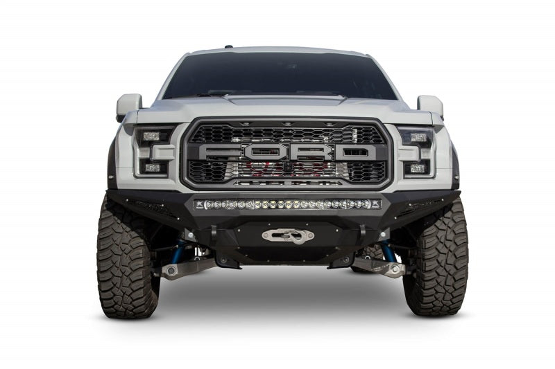 Addictive Desert Designs 17-18 Ford F-150 Raptor Stealth Fighter Front Bumper w/ Winch Mount