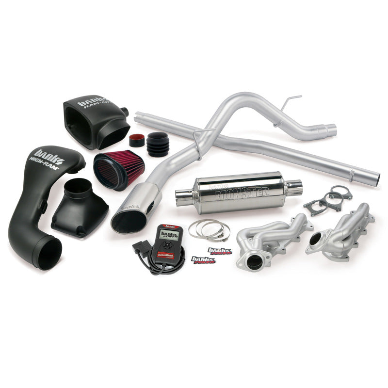 Banks Power 04-08 Ford 5.4L F-150 CCSB PowerPack System - SS Single Exhaust w/ Chrome Tip