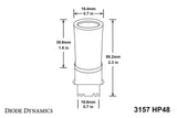 Diode Dynamics 3157 LED Bulb HP48 LED - Amber Set of 6