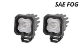 Diode Dynamics Stage Series C1 LED Pod - White SAE Fog Standard ABL (Pair)