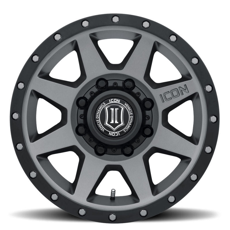 ICON Rebound HD 18x9 8x180 12mm Offset 5.5in BS 124.2mm Bore Titanium Wheel