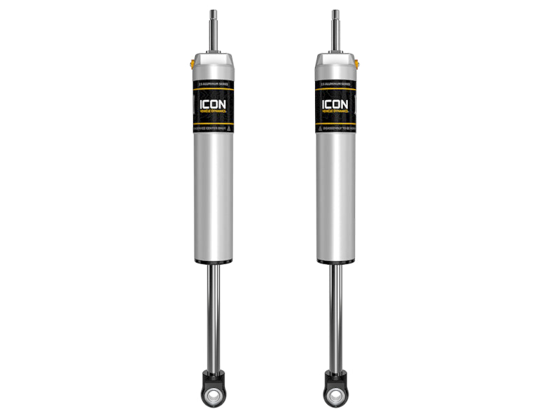 ICON 2005-2022 Ford F-250/F-350 Super Duty 4WD, 4.5” Lift, Front, V.S. 2.5 Aluminum Series Shocks, Internal Reservoir, Pair