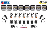 Diode Dynamics SS5 Sport Universal CrossLink 8-Pod Lightbar - Yellow Driving