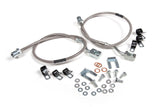 2011-2024 Chevy Silverado and GMC Sierra 2500HD / 3500HD Front Brake Line Set - Stainless Steel - Fits 6-Inch Lift