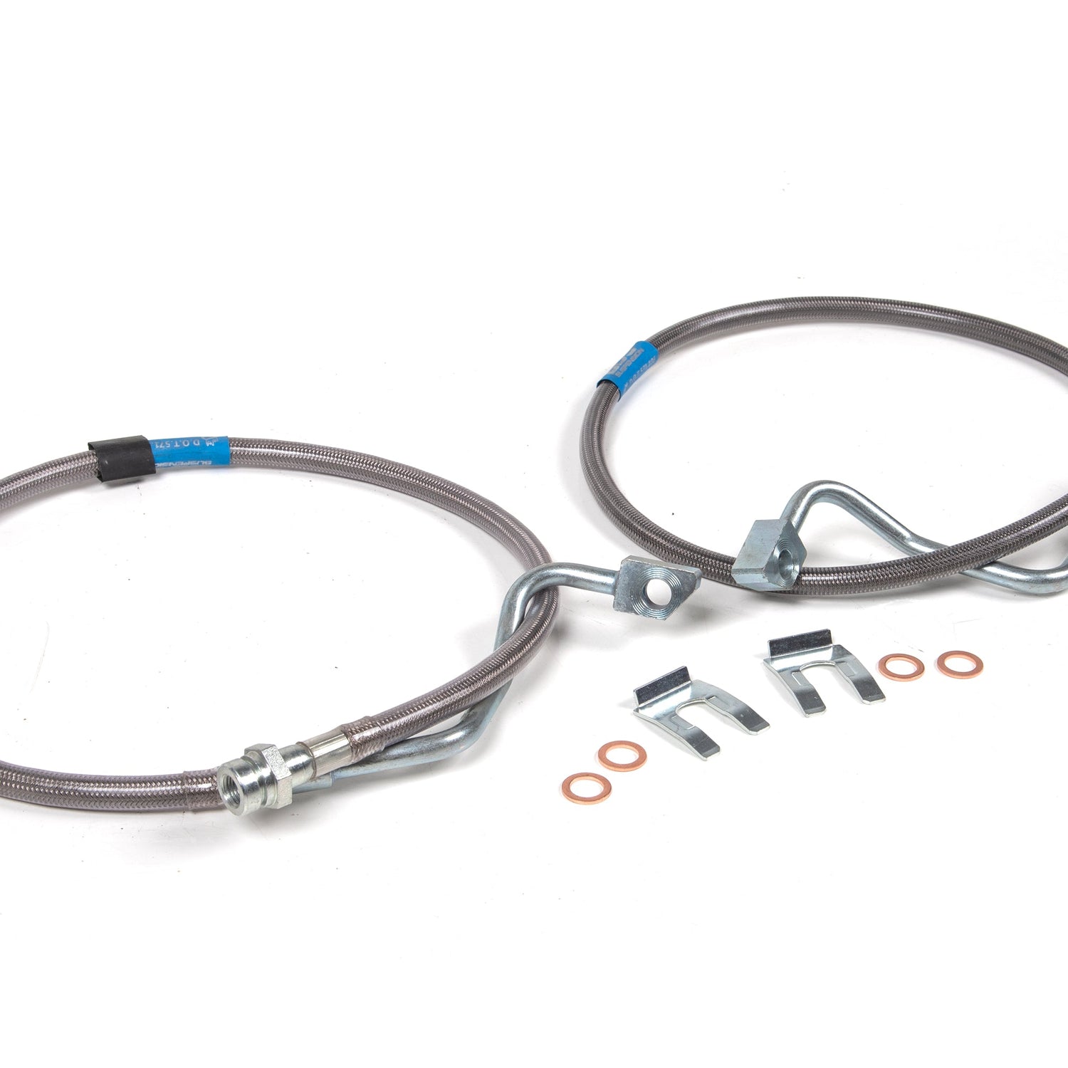 Front Brake Line Set - Stainless Steel - Fits 6 - 8 Inch Lift for 2008-2010 Ford F-250/F-350 Super Duty 4WD
