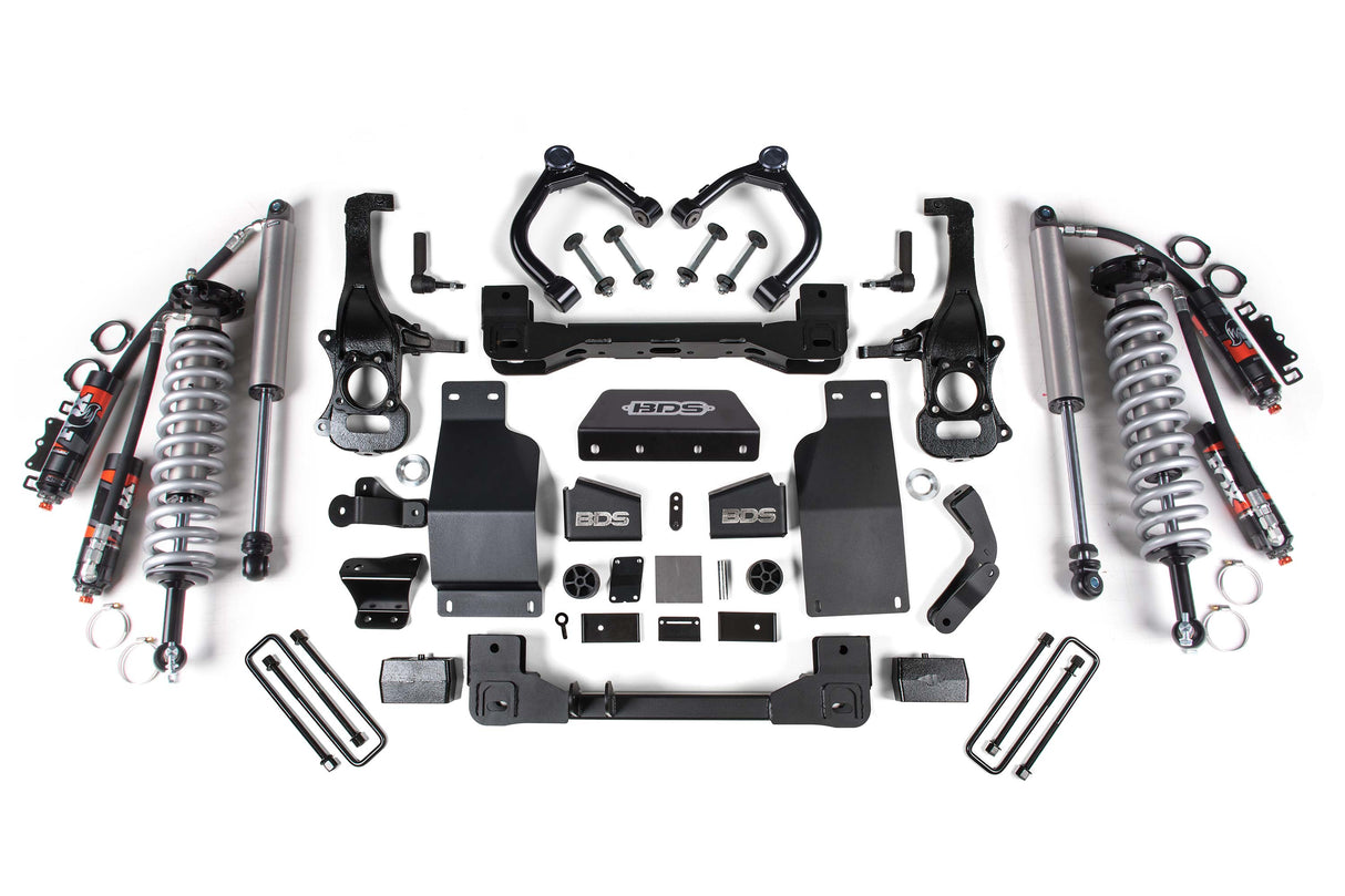 4-Inch Lift Kit - FOX 2.5 Performance Elite Coil-Over for 2019-2024 Chevy Silverado + GMC Sierra 1500 4WD Diesel