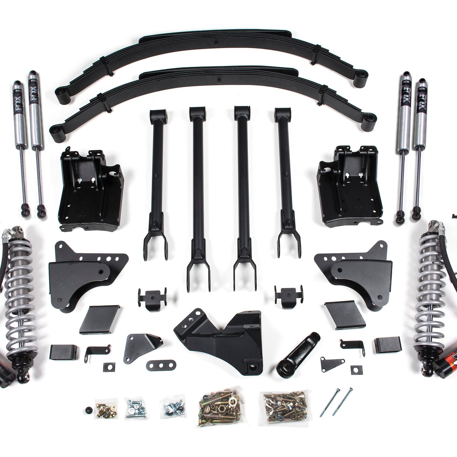 8-Inch Lift Kit - 4-Link & FOX 2.5 Performance Elite Coil-Over Conversion for 2011-2016 Ford F-250/F-350 Super Duty 4WD