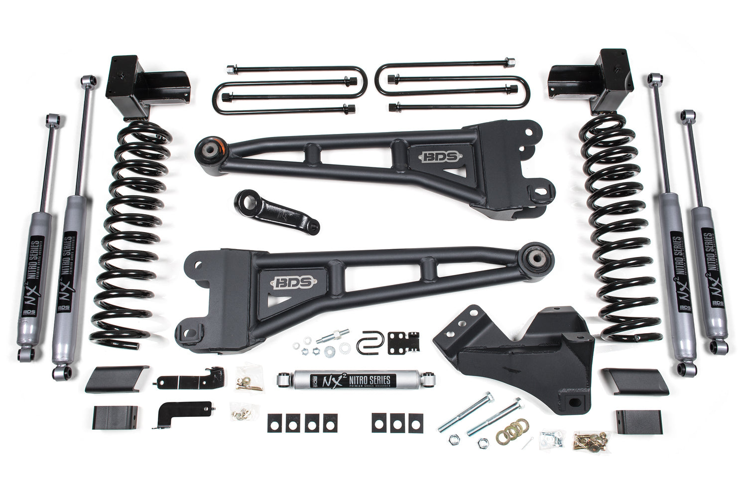 4-Inch Lift Kit w/ Radius Arm for 2017-2019 Ford F-250/F-350 Super Duty 4WD Diesel
