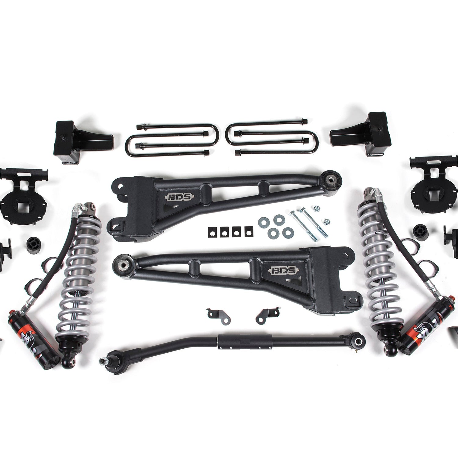 2.5-Inch Lift Kit w/ Radius Arm - FOX 2.5 Performance Elite Coil-Over Conversion for 2017-2019 Ford F-250/F-350 Super Duty 4WD Diesel