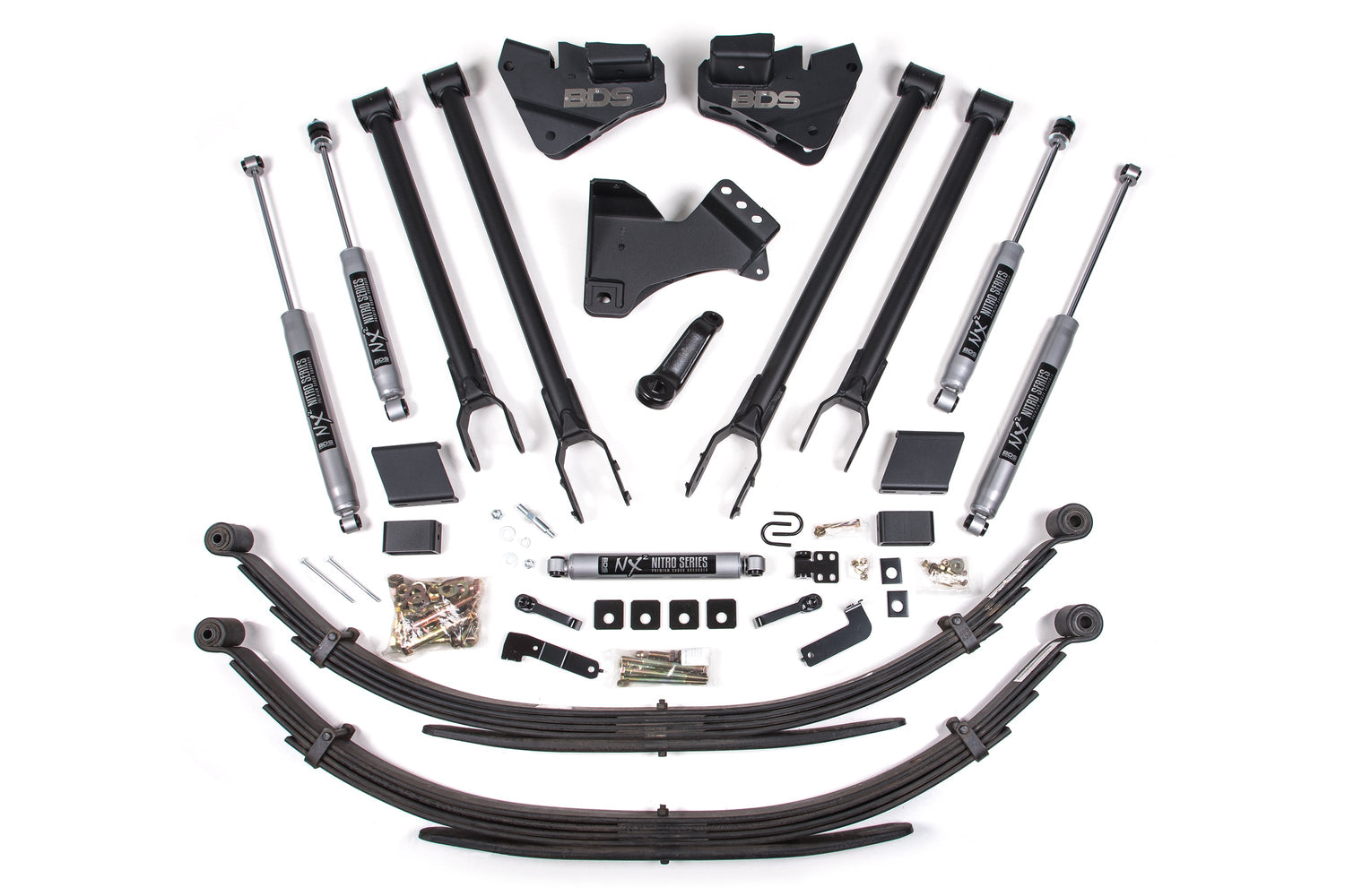 4-Inch Lift Kit - 4-Link Conversion for 2017-2019 Ford F-250/F-350 Super Duty 4WD Diesel