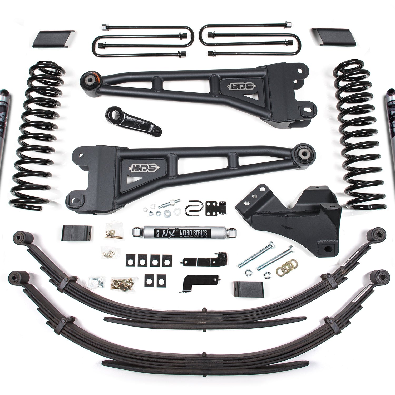 4-Inch Lift Kit w/ Radius Arm for 2017-2019 Ford F-250/F-350 Super Duty 4WD Diesel