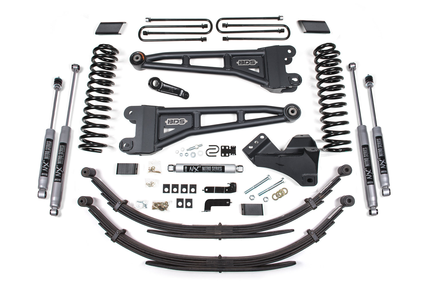 4-Inch Lift Kit w/ Radius Arm for 2017-2019 Ford F-250/F-350 Super Duty 4WD Diesel