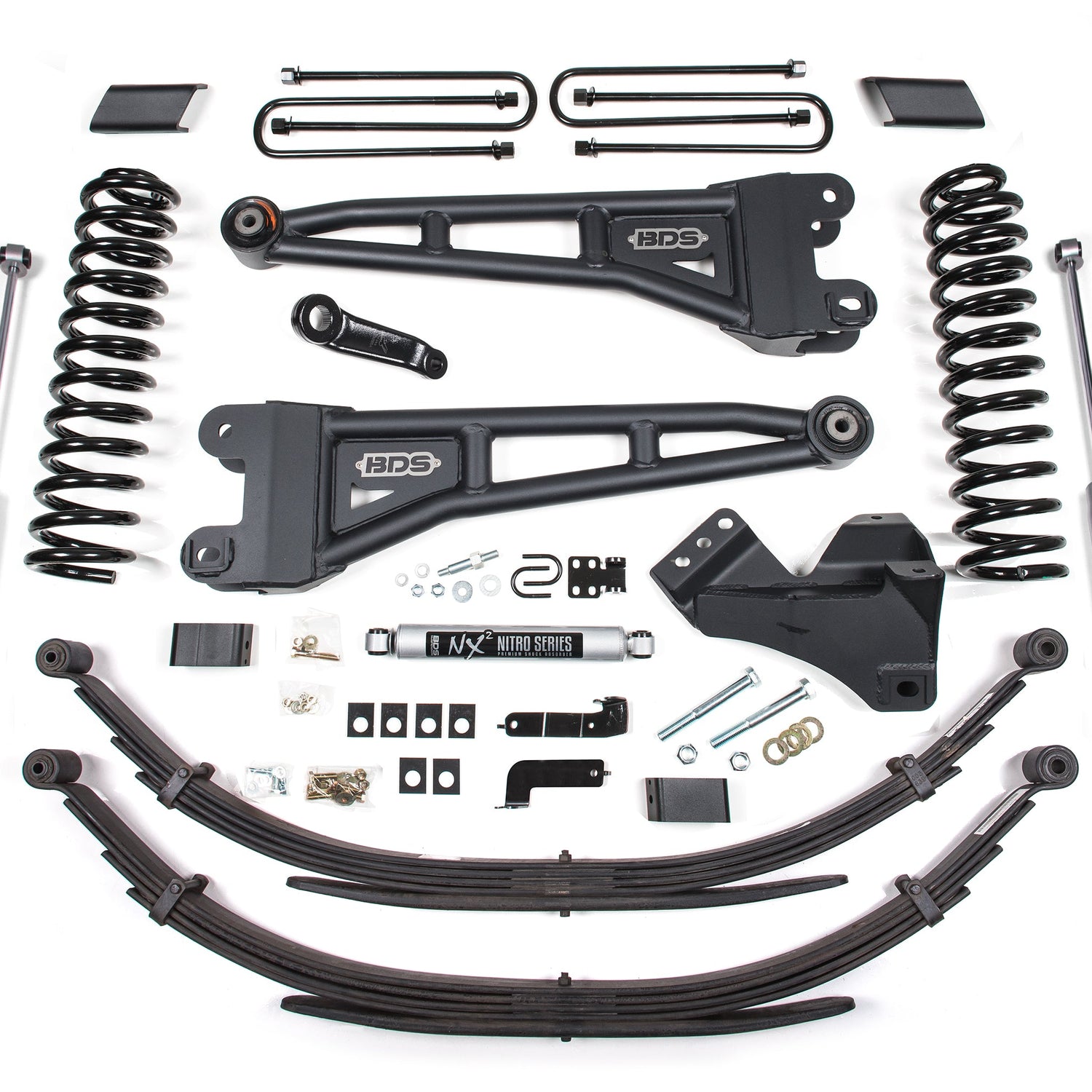 4-Inch Lift Kit w/ Radius Arm for 2017-2019 Ford F-250/F-350 Super Duty 4WD Gas