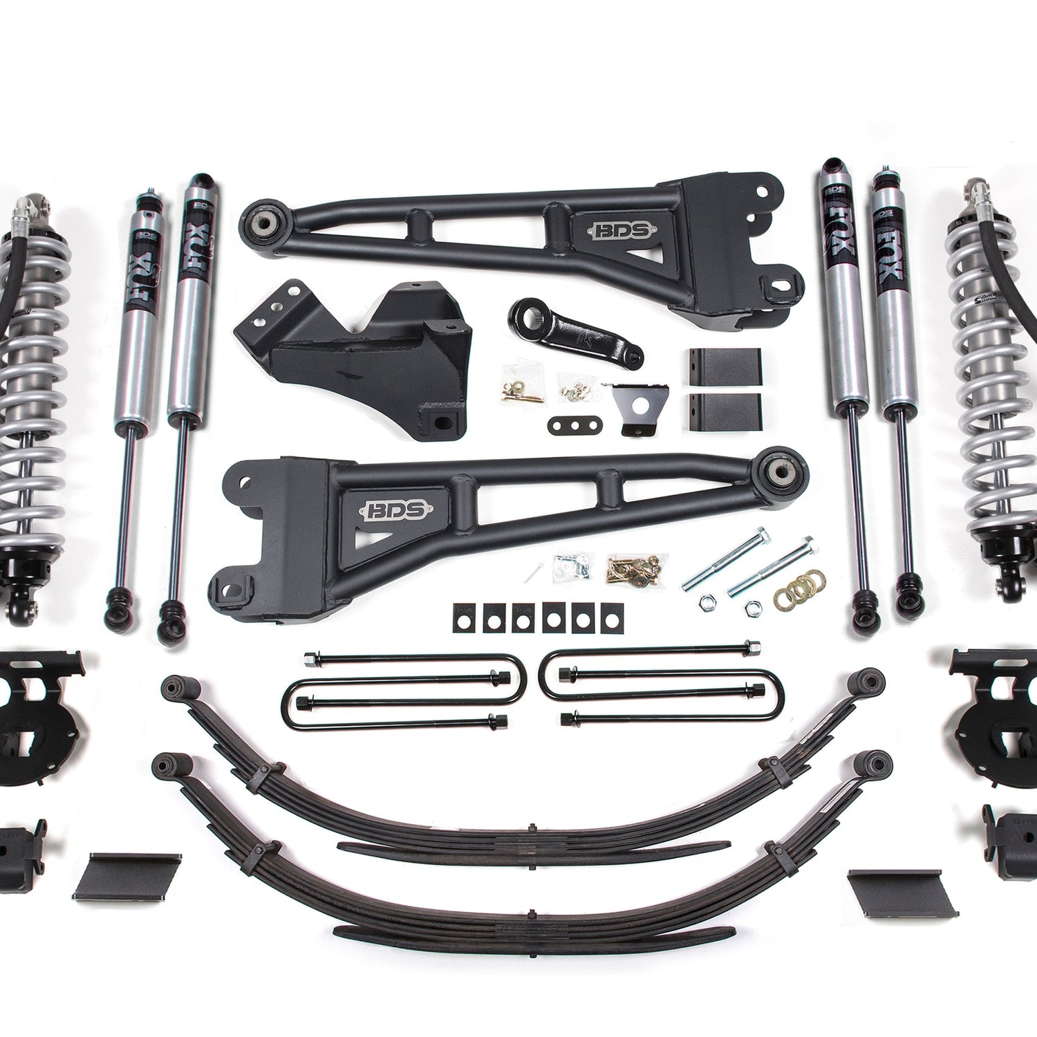 4-Inch Lift Kit w/ Radius Arm - FOX 2.5 Performance Elite Coil-Over Conversion for 2011-2016 Ford F-250/F-350 Super Duty 4WD Diesel