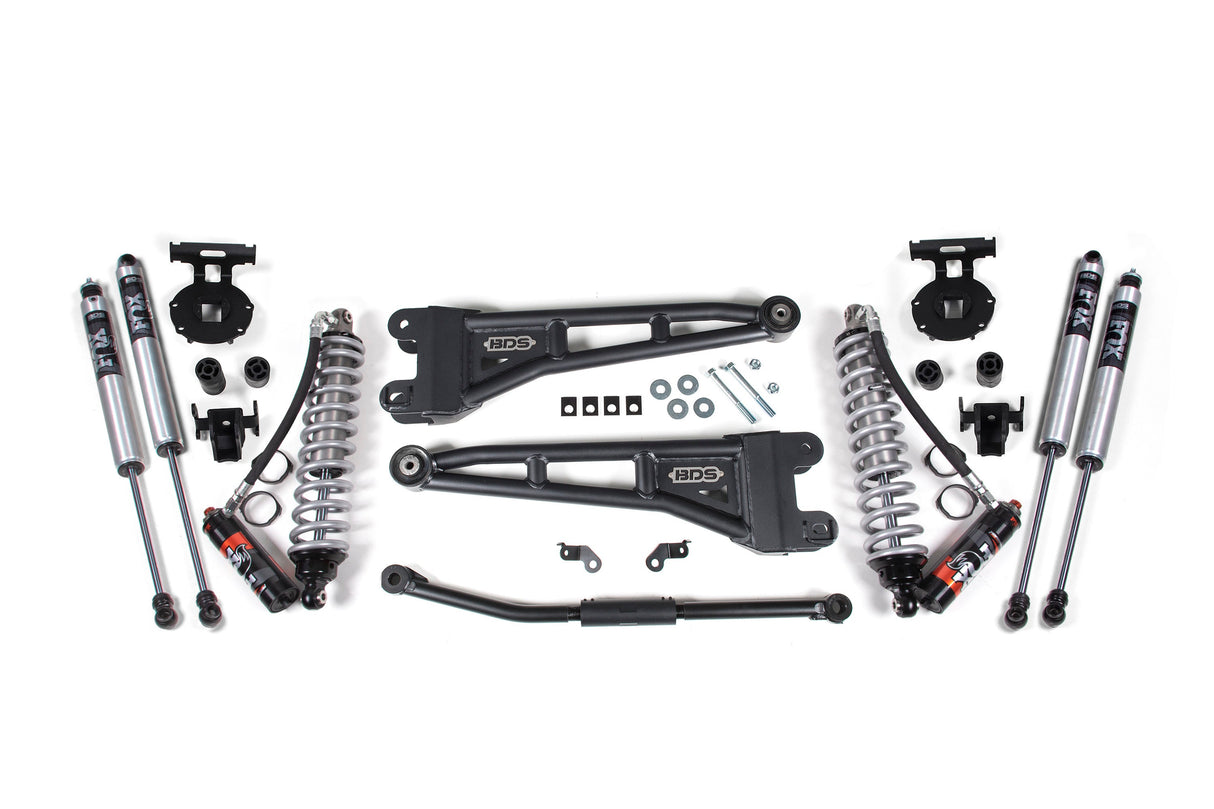 2.5-Inch Lift Kit w/ Radius Arm - FOX 2.5 Performance Elite Coil-Over Conversion for 2011-2016 Ford F-250/F-350 Super Duty 4WD Diesel