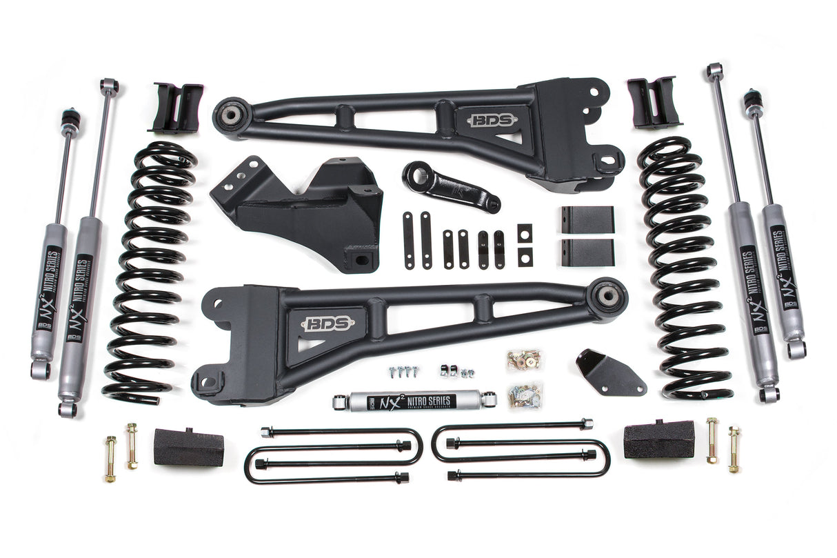 4-Inch Lift Kit w/ Radius Arm for 2005-2007 Ford F-250/F-350 Super Duty 4WD Diesel