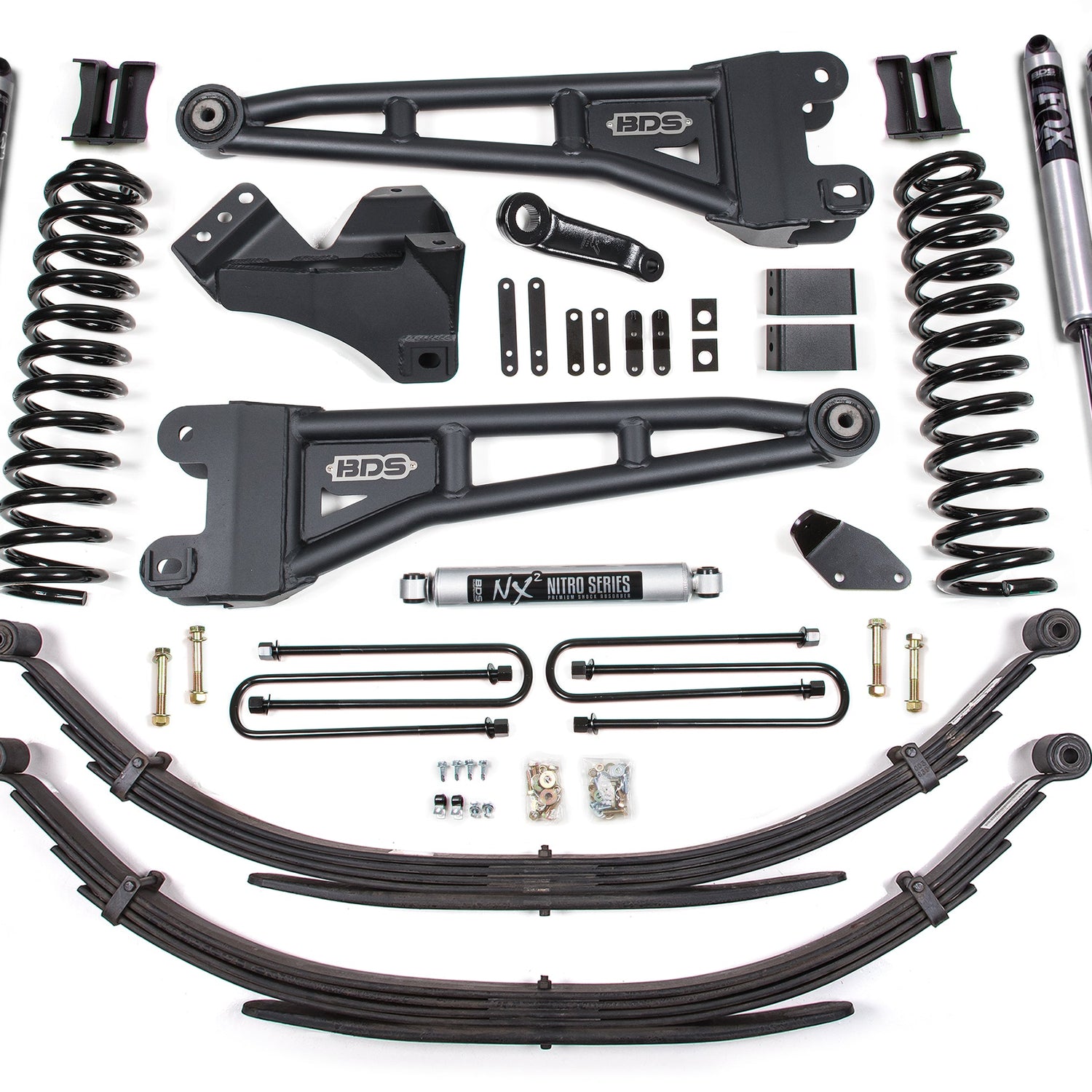 4-Inch Lift Kit w/ Radius Arm for 2005-2007 Ford F-250/F-350 Super Duty 4WD Gas