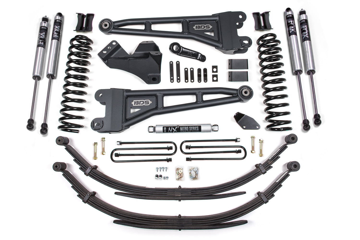4-Inch Lift Kit w/ Radius Arm for 2008-2010 Ford F-250/F-350 Super Duty 4WD Gas
