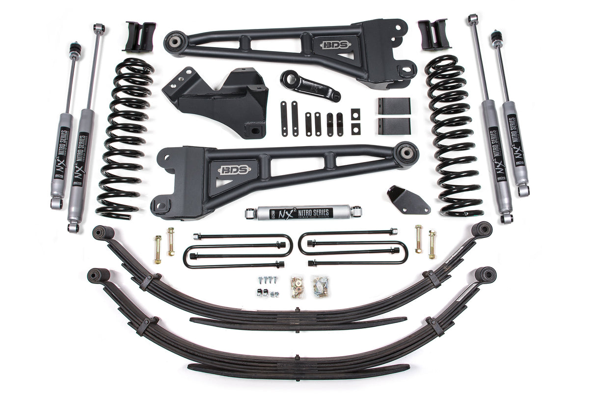 4-Inch Lift Kit w/ Radius Arm for 2005-2007 Ford F-250/F-350 Super Duty 4WD Diesel