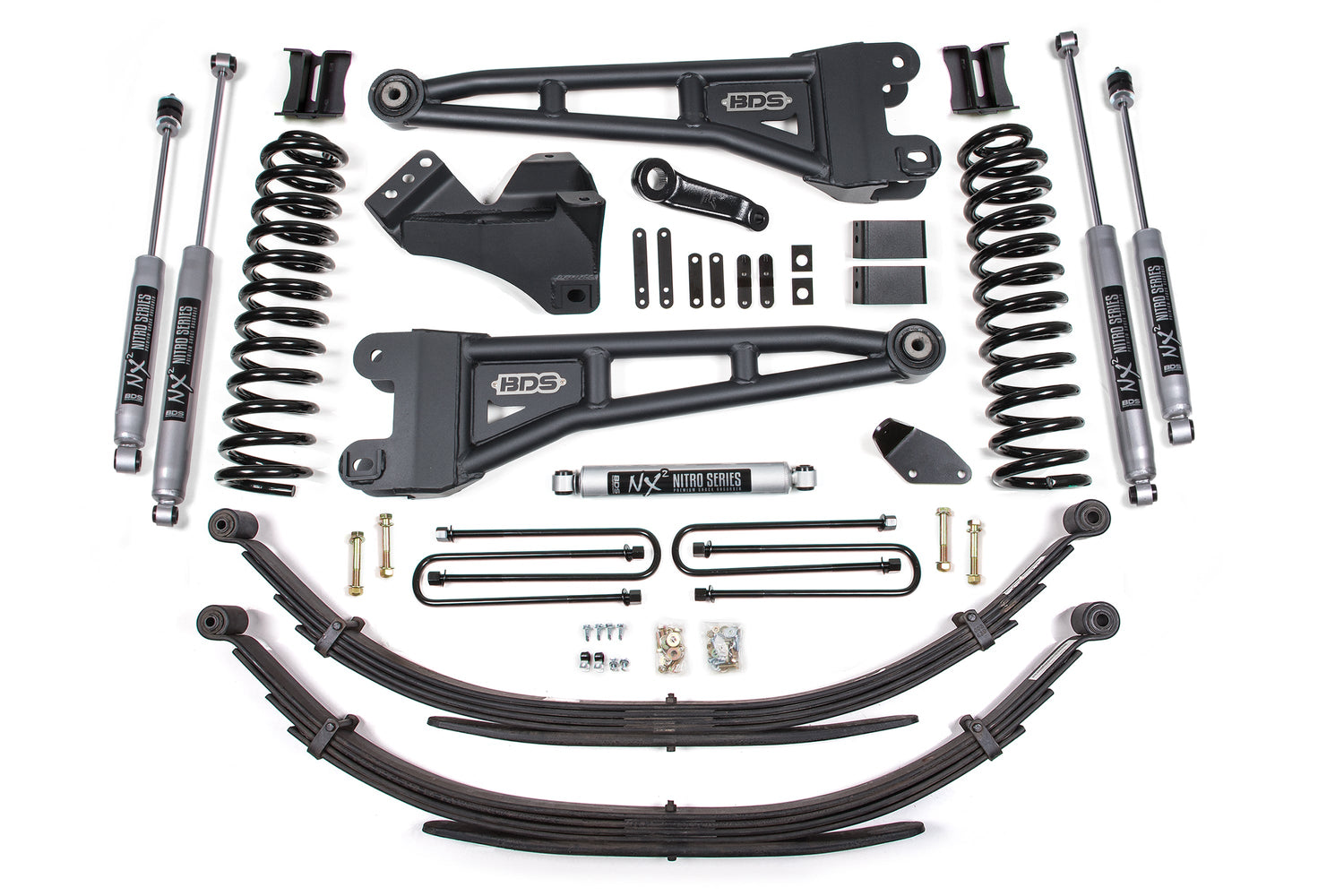 4-Inch Lift Kit w/ Radius Arm for 2005-2007 Ford F-250/F-350 Super Duty 4WD Diesel