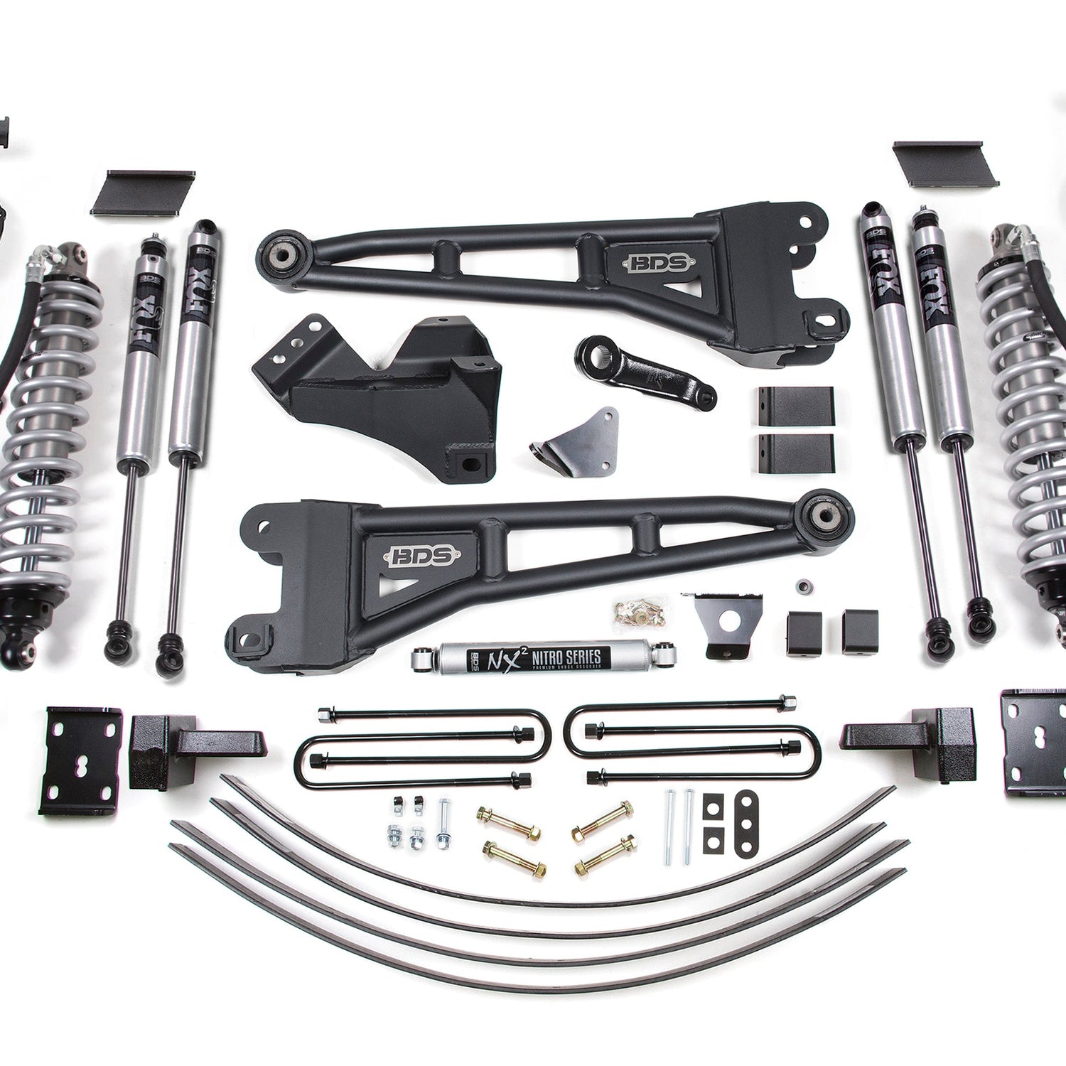 6-Inch Lift Kit w/ Radius Arm - FOX 2.5 Performance Elite Coil-Over Conversion for 2005-2007 Ford F-250/F-350 Super Duty 4WD Diesel