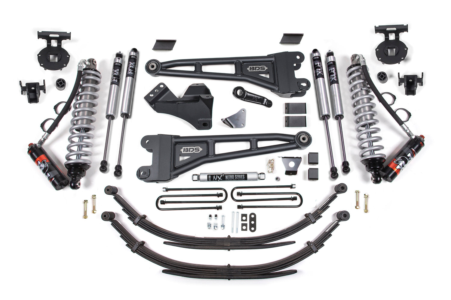 6-Inch Lift Kit w/ Radius Arm - FOX 2.5 Performance Elite Coil-Over Conversion for 2005-2007 Ford F-250/F-350 Super Duty 4WD Diesel