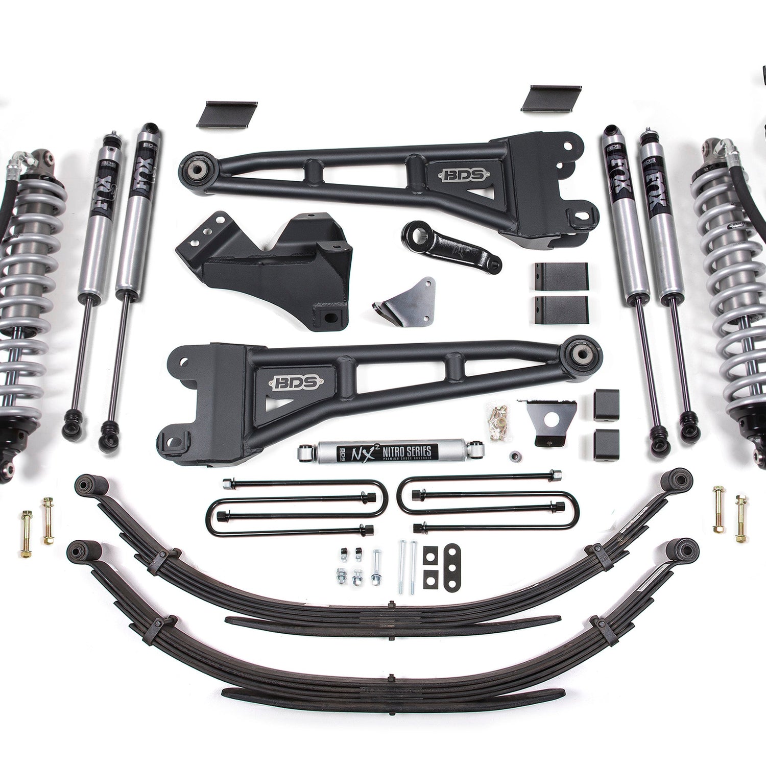 6 Inch Lift Kit w/ Radius Arm - FOX 2.5 Performance Elite Coil-Over Conversion for 2008-2010 Ford F-250/F-350 Super Duty 4WD Diesel