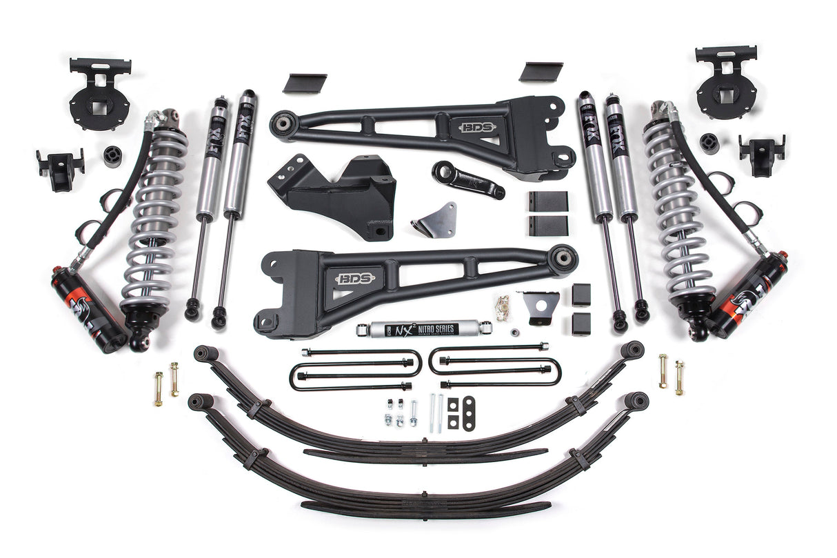 6 Inch Lift Kit w/ Radius Arm - FOX 2.5 Performance Elite Coil-Over Conversion for 2008-2010 Ford F-250/F-350 Super Duty 4WD Diesel