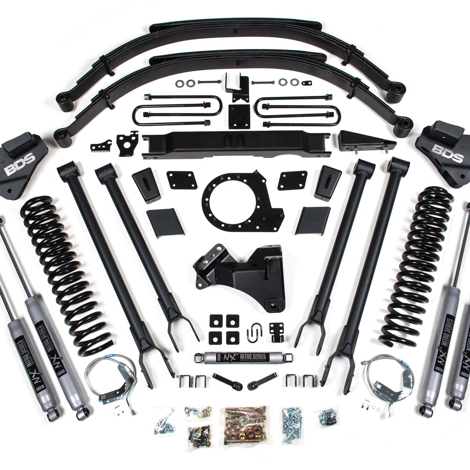 9-Inch Lift Kit w/ 4-Link for 2020-2022 Ford F-250/F-350 Super Duty 4WD Gas