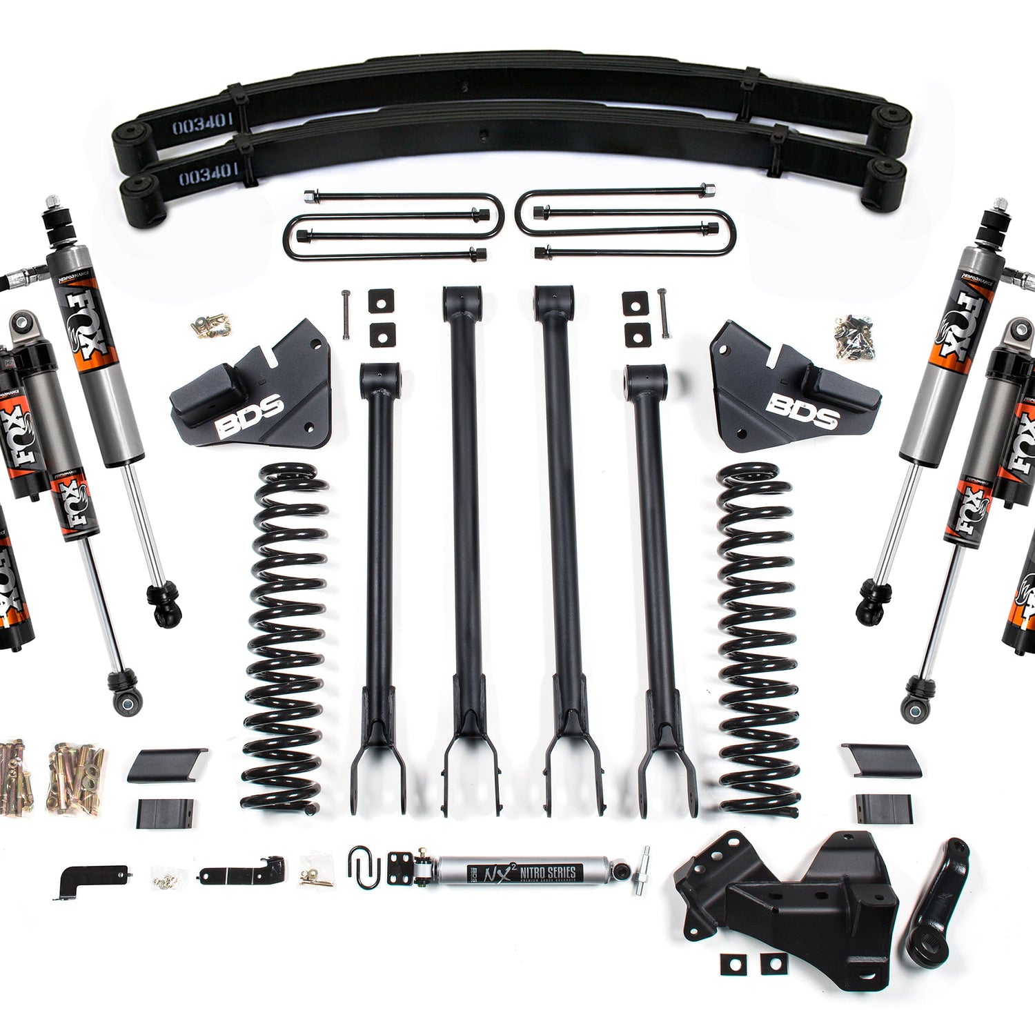 4-Inch Lift Kit - 4-Link Conversion for 2017-2019 Ford F-250/F-350 Super Duty 4WD Diesel