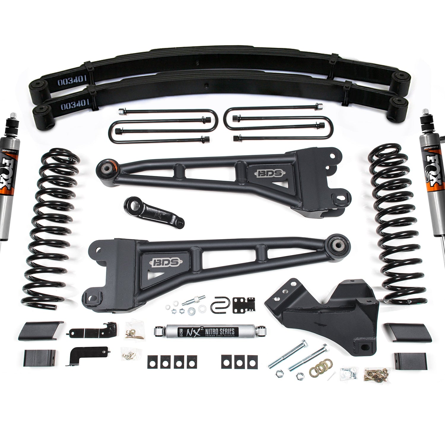 4-Inch Lift Kit w/ Radius Arm for 2017-2019 Ford F-250/F-350 Super Duty 4WD Gas