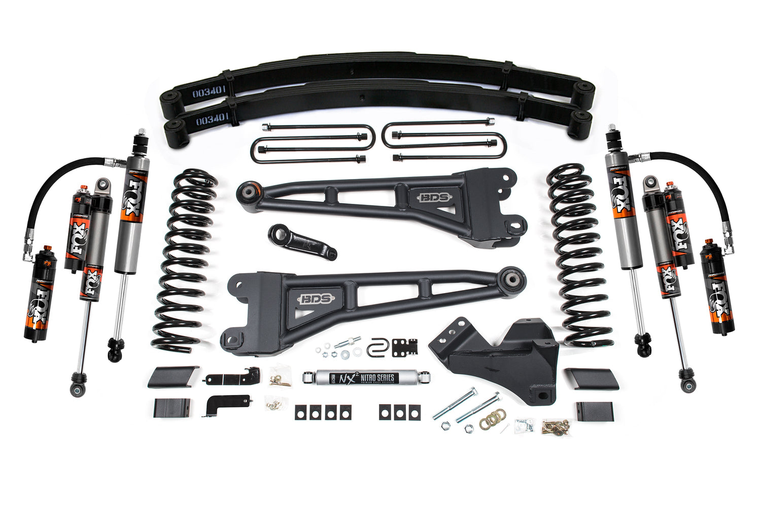 4-Inch Lift Kit w/ Radius Arm for 2017-2019 Ford F-250/F-350 Super Duty 4WD Gas