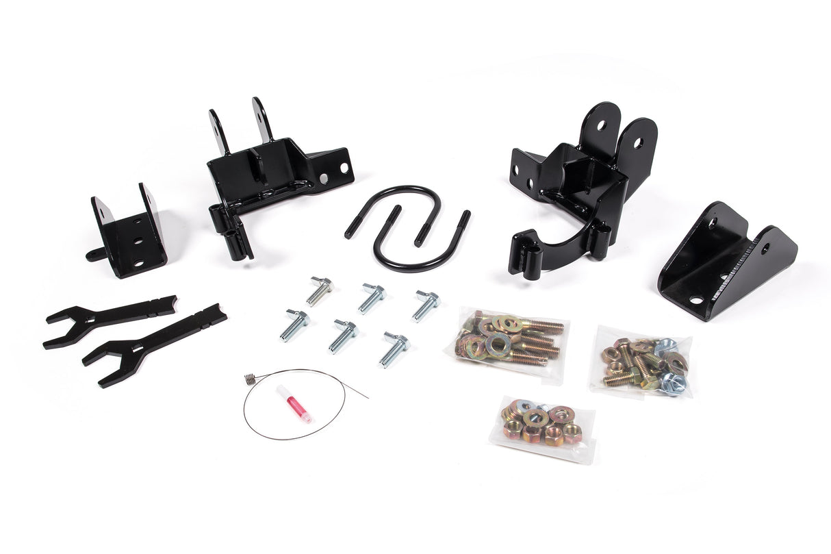 BDS Recoil Traction Bar Mounting Kit - SRW/DRW for 2011-2019 Chevy Silverado + GMC Sierra 2500HD/3500HD