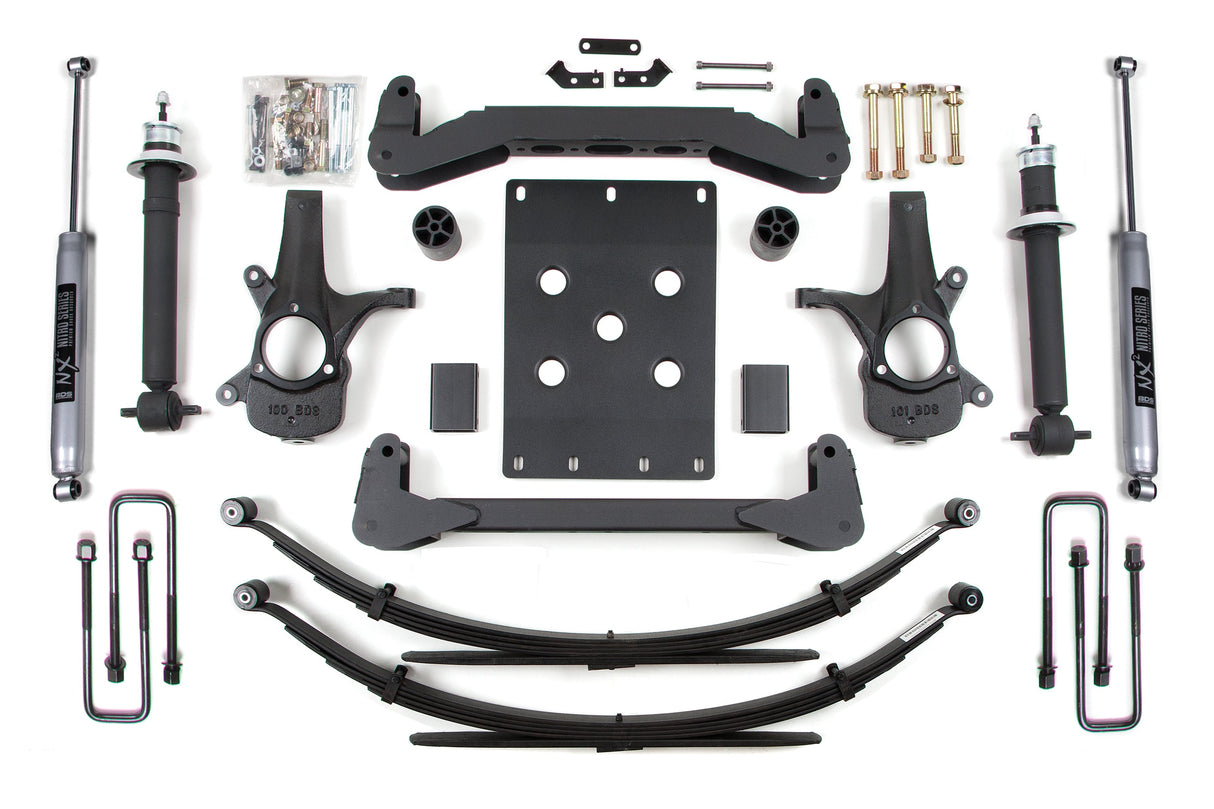 6-Inch Lift Kit for 2007-2013 Chevy Silverado + GMC Sierra 1500 2WD