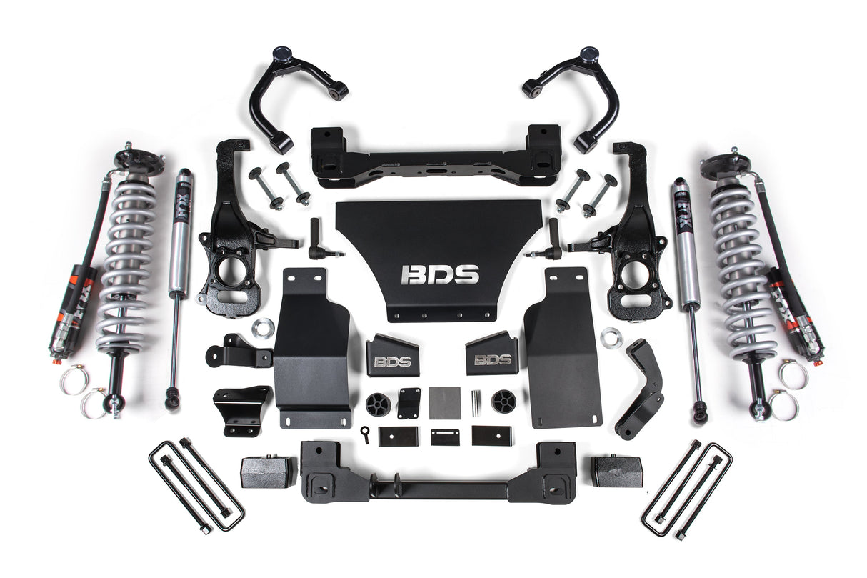 4-Inch Lift Kit - FOX 2.5 Performance Elite Coil-Over for 2019-2024 Chevy Trail Boss + GMC AT4 1500 4WD Gas