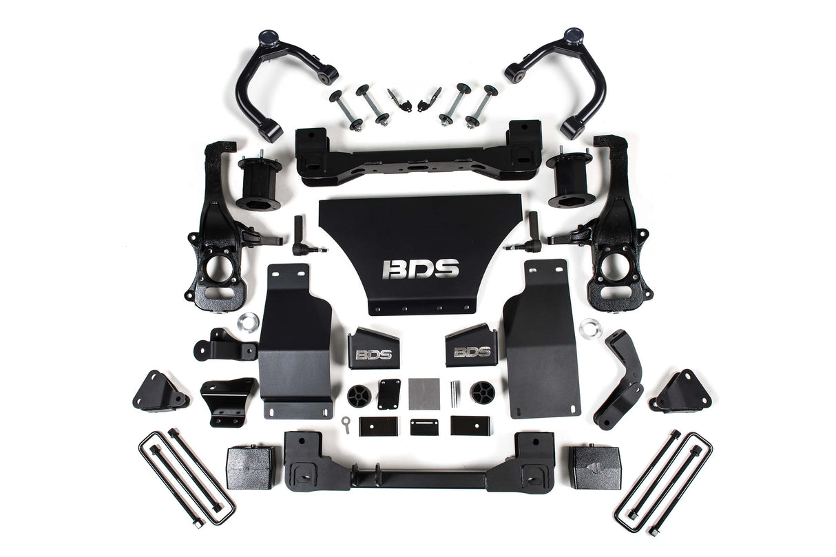 BDS 6-Inch Lift Kit - Adaptive Ride Control Only for 2019-2024 Chevy Silverado High Country + GMC Denali 1500 4WD Gas