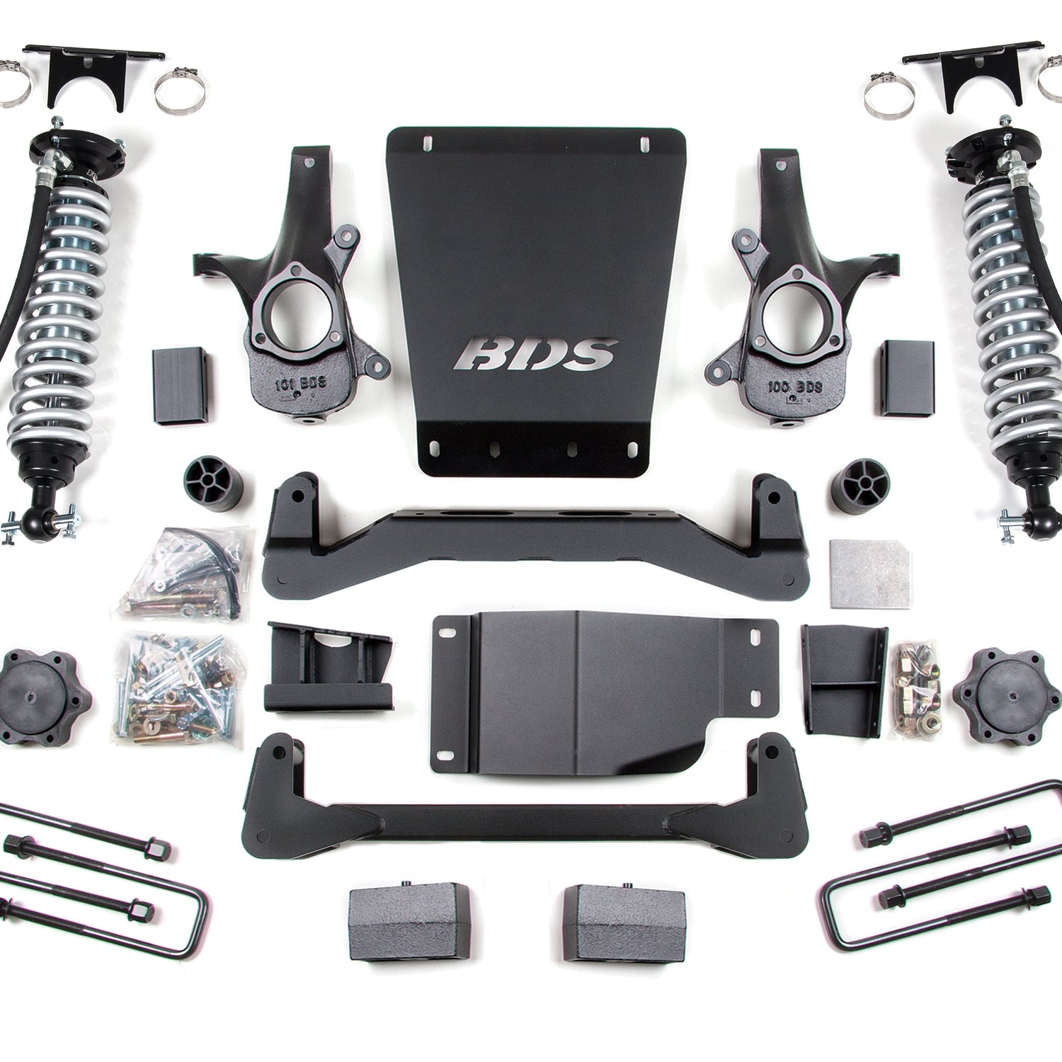 4-Inch Lift Kit - FOX 2.5 Coil-Over for 2007-2013 Chevy Silverado + GMC Sierra 1500 4WD